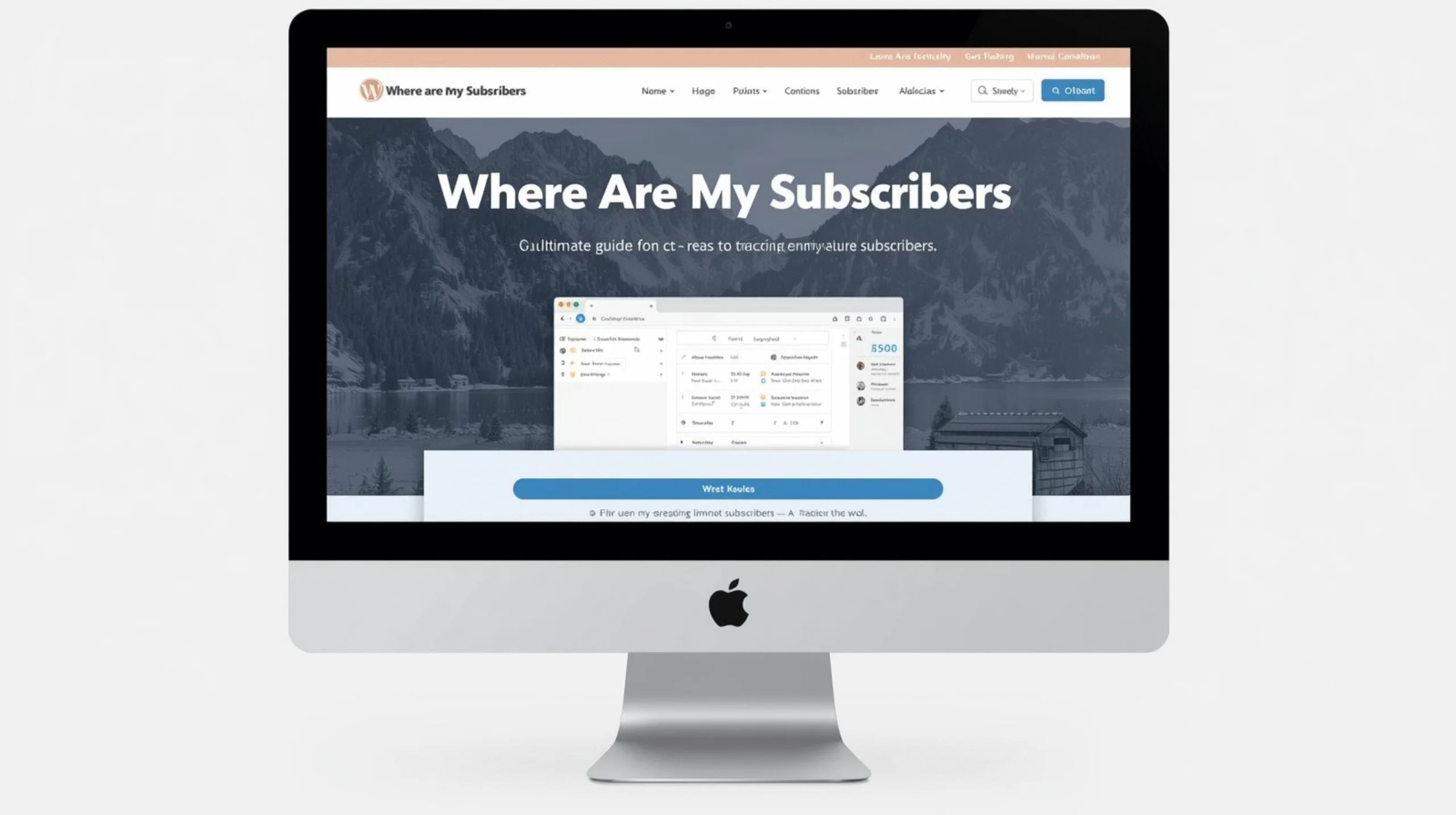 Where Are My Subscribers WordPress Website