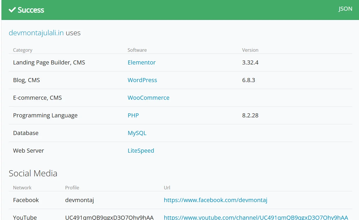 how to check if WordPress website